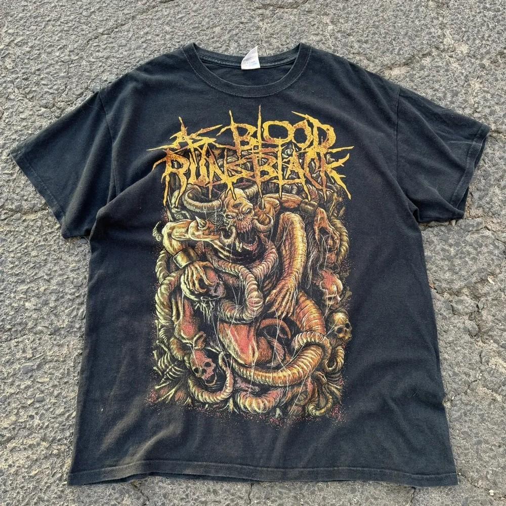 

Vintage As Blood Runs Black Black Cotton S-5XL Gift For Fans T-shirt DS138 Unisex T-Shirt XL