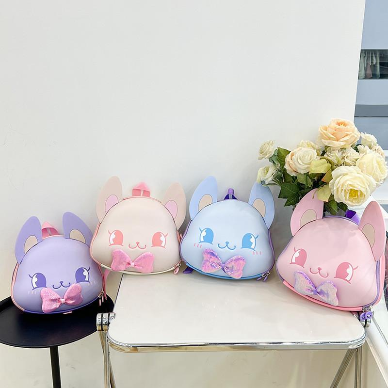 Adorable Cartoon Fox Kids Backpack Lightweight Oxford Cloth Breathable Design For School