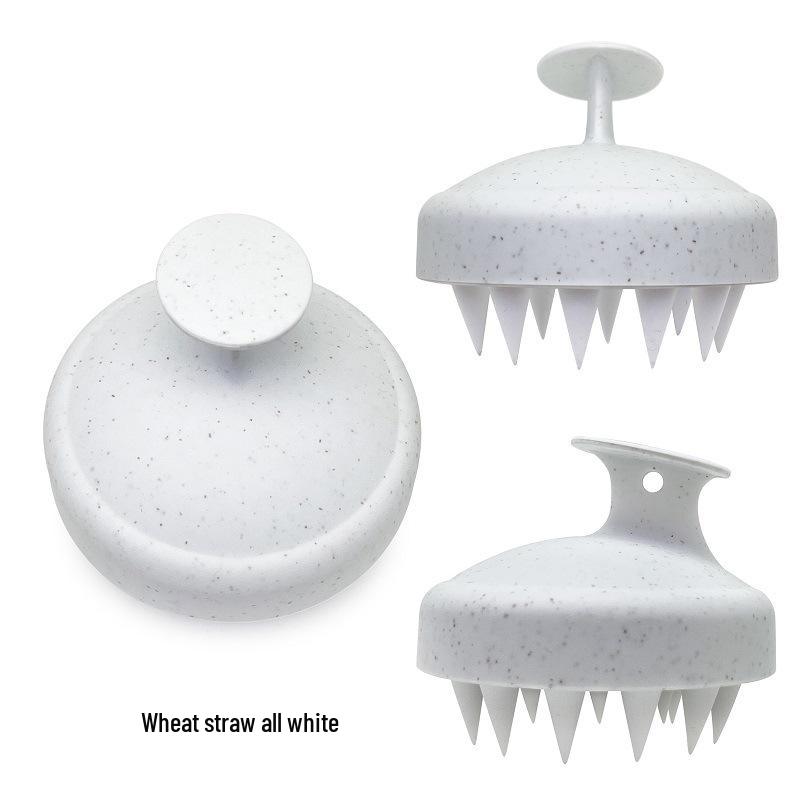 Korean Style Silicone Scalp Massager Soft Rubber Shampoo Brush
