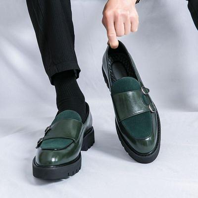 Europese Horsebit Heren Loafers van Echt Leer - Casual, Slip-On, Dikke Zool, Zakelijke Schoenen