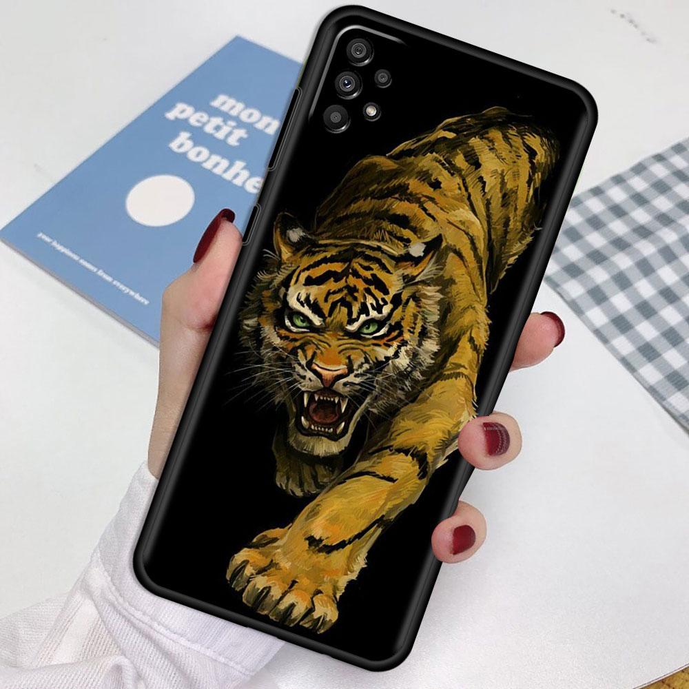 Case For Samsung Galaxy A52 A12 A51 A32 A21s A71 A53 A13 A32 A72 A31 A33 A22 A03 A41 Phone Cover Tiger Animal