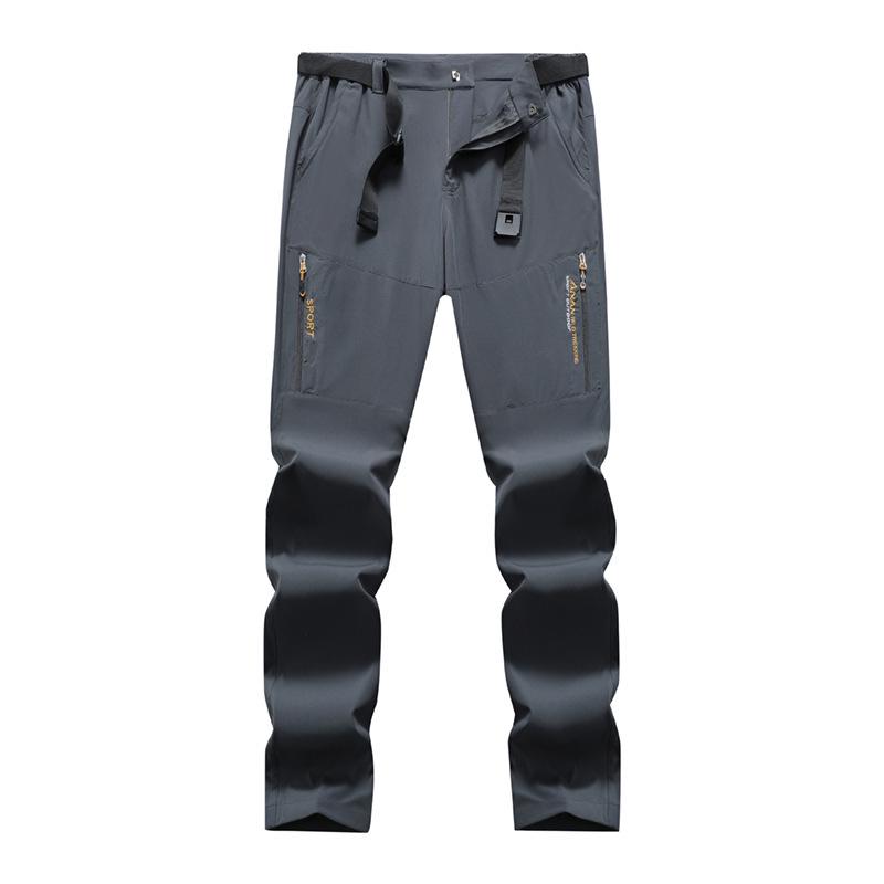 Men's Quick-Dry Elastic Hiking Pants - Breathable, Casual, Plus Size, Long Mountaineering Trousers