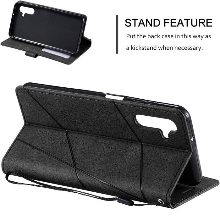 Coque de Téléphone - BOOLING - Samsung Galaxy A17 4G/5G - Rabat Antichoc Synthécuir Noir