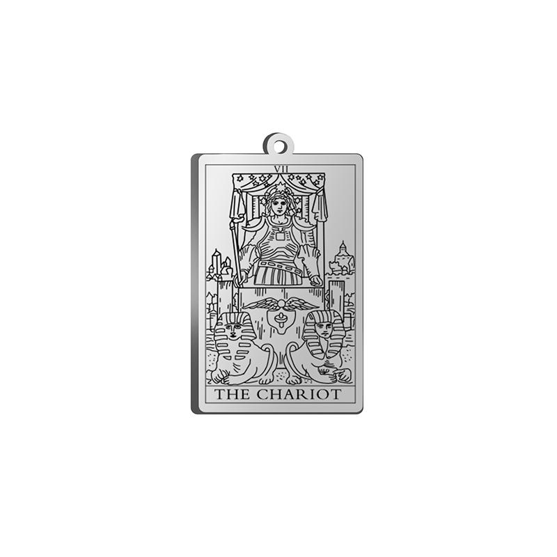 Dawapara Tarot Card Charms for Jewelry Making Astrology Tarot Cards Major Arcana Magic Amulet Stainless Steel Pendants