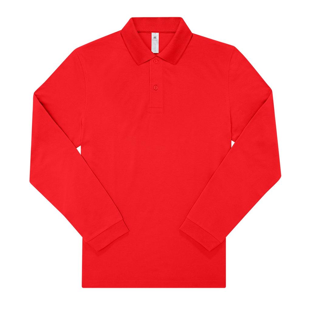 B&C Mens My Polo 180 Long-Sleeved Polo Shirt