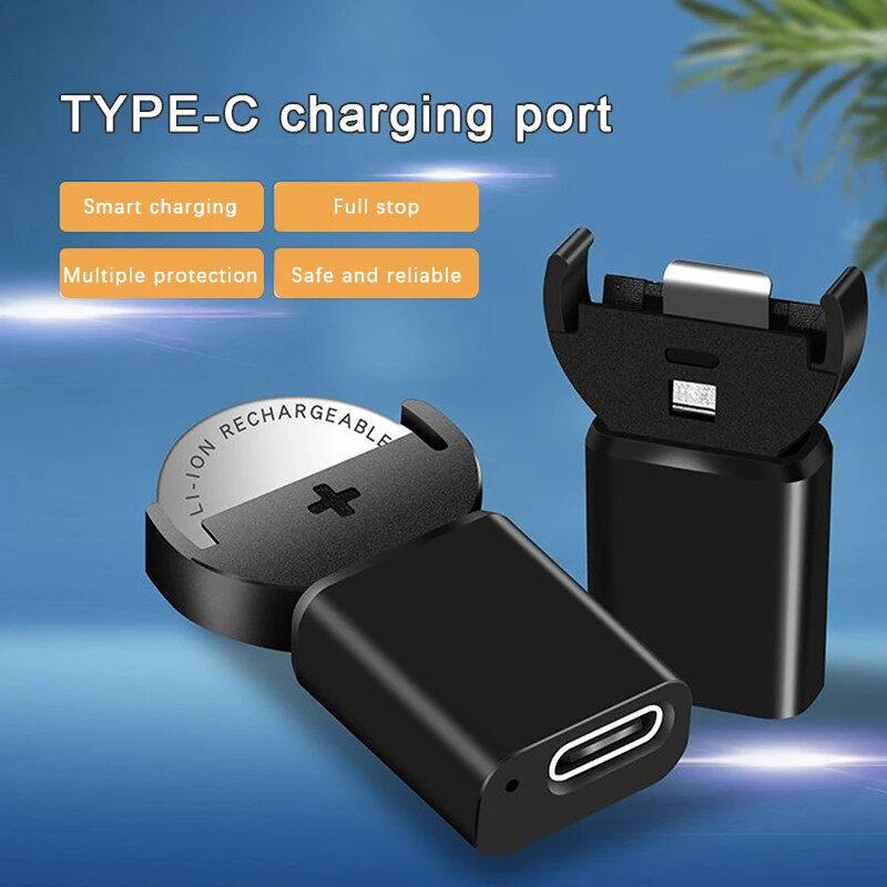 Button Battery Charger Door Open Reminder ReCharger Button Battery TYPE-C Joint Mini Smart For LIR2032 LIR1632 LIR2026 LIR2016