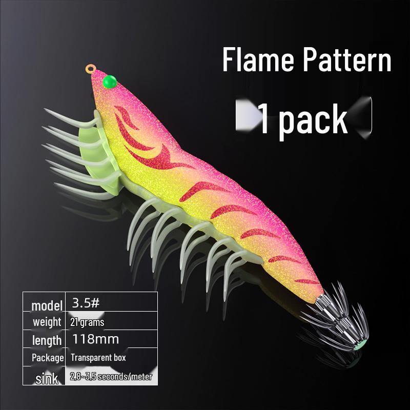 High-Value Spicy Shrimp Lure: Fluorescent, Soft Leg, Sound Bead Squid Hook Umbrella with Big Tail