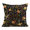Vintage Flower Vine Polyester Print Pillowcase Decoration Sofa Car Decoration Pillow Cushion Cover Home Decoration,