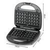 850W Macchina per Sandwich 3 in 1 Riscaldamento su Due Lati Macchina per la Colazione Multifunzionale Tostiera Macchina per Waffle