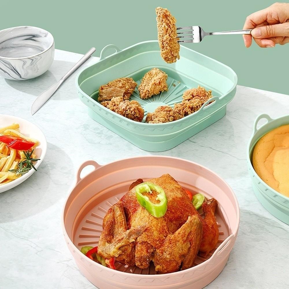 Foldable Air Fryer Mats Multi-Purpose BBQ Baking Pan New Air Fryer Lining  Kitchen Accessories