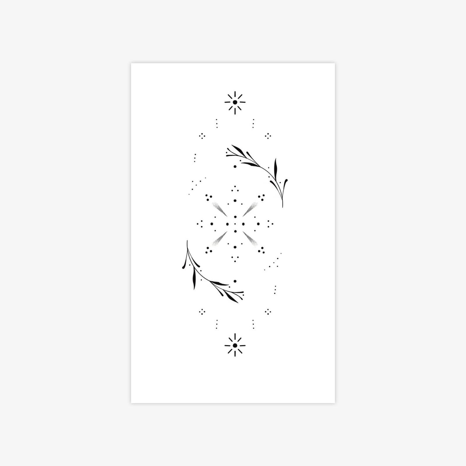 Simple and advanced sense of personality, domineering and inspirational, English short sentences tattoo stickers 9*15