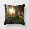 Sunshine Forest Landscape Printed Throw Pillow Cover Sofa Decoration Car Office Seat Cushion Cover Room Home Decor Pillow Cover