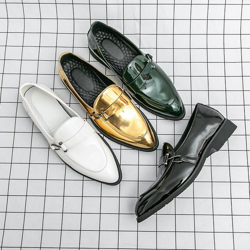 Mode Business Herren Slipper Spitzlackschuhe für Lässigen Komfortabel Atmungsaktiv Vielseitig einsetzbar Größen 38-46 Herrenschuhe