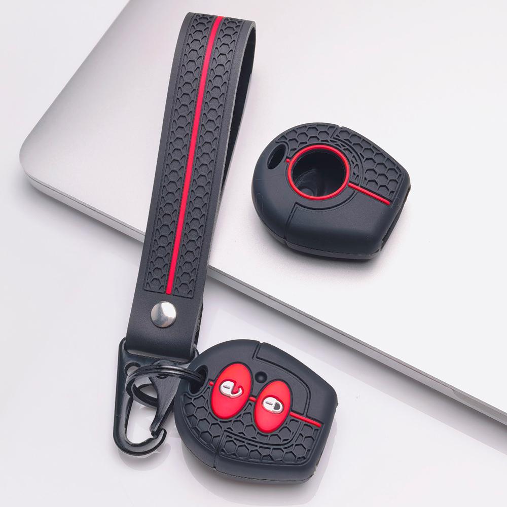 Key Fob Cover for Volkswagen Golf Passat Polo Jetta A4 Bora B5 9N Lupo Sharan with Keychain Anti-Scratch Guard Shockproof Protection