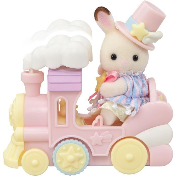Mini-figurines - SYLVANIAN FAMILIES - Le petit train des nuages - Dès 3 ans