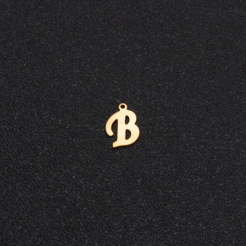Custom Stainless Steel A-Z Letter Charms - Fade-Resistant DIY Pendants