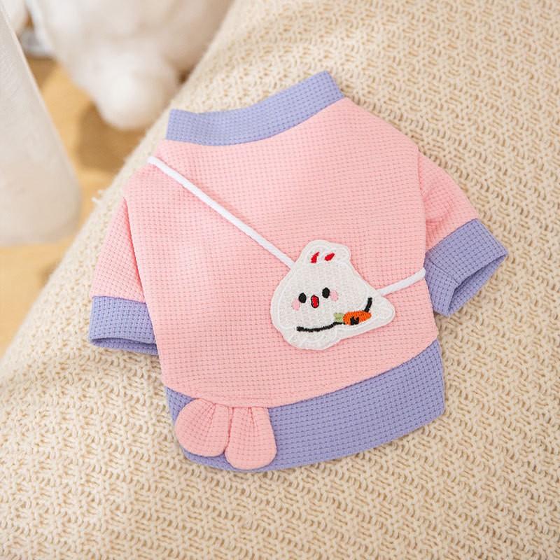 Warme Haustierkleidung, süßer Druckmantel, Hemdjacke für kleine und mittelgroße Hunde, Katzen, Teddy, französische Bulldogge, Chihuahua, Winter-Outfit