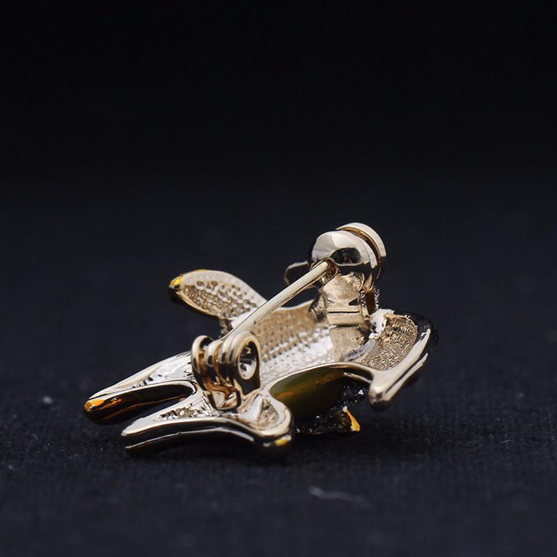 Fish Brooches Pin Animal Shinny Rhinestone Goldfish Brooch for Women Christmas Gift