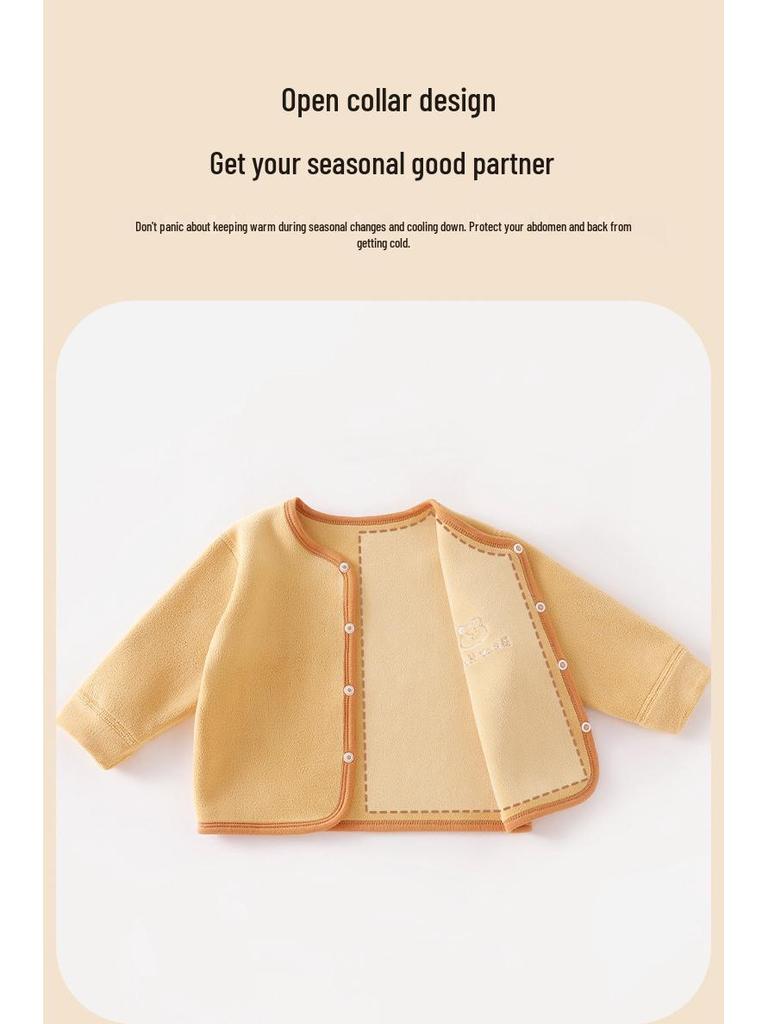 26 Spring New Fleece Kids' Jacket: A-Class Warm Cardigan for Small & Medium Boys and Girls for Autumn & Winter