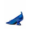 Salvatore Ferragamo Ferragamo F Heel Leather Pumps Blue