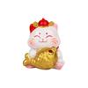 Feng Shui Fortune Cat Resin Figurine With Lucky Symbols For Office Decor And Giftgiving