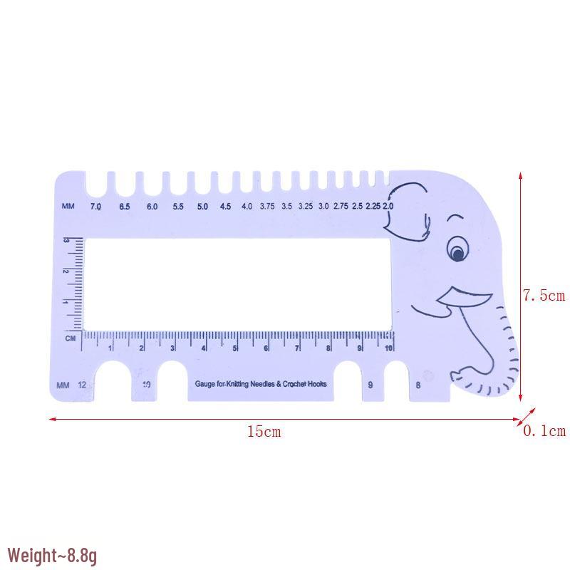 Multifunctional High-Quality Plastic Knitting Ruler Tool
