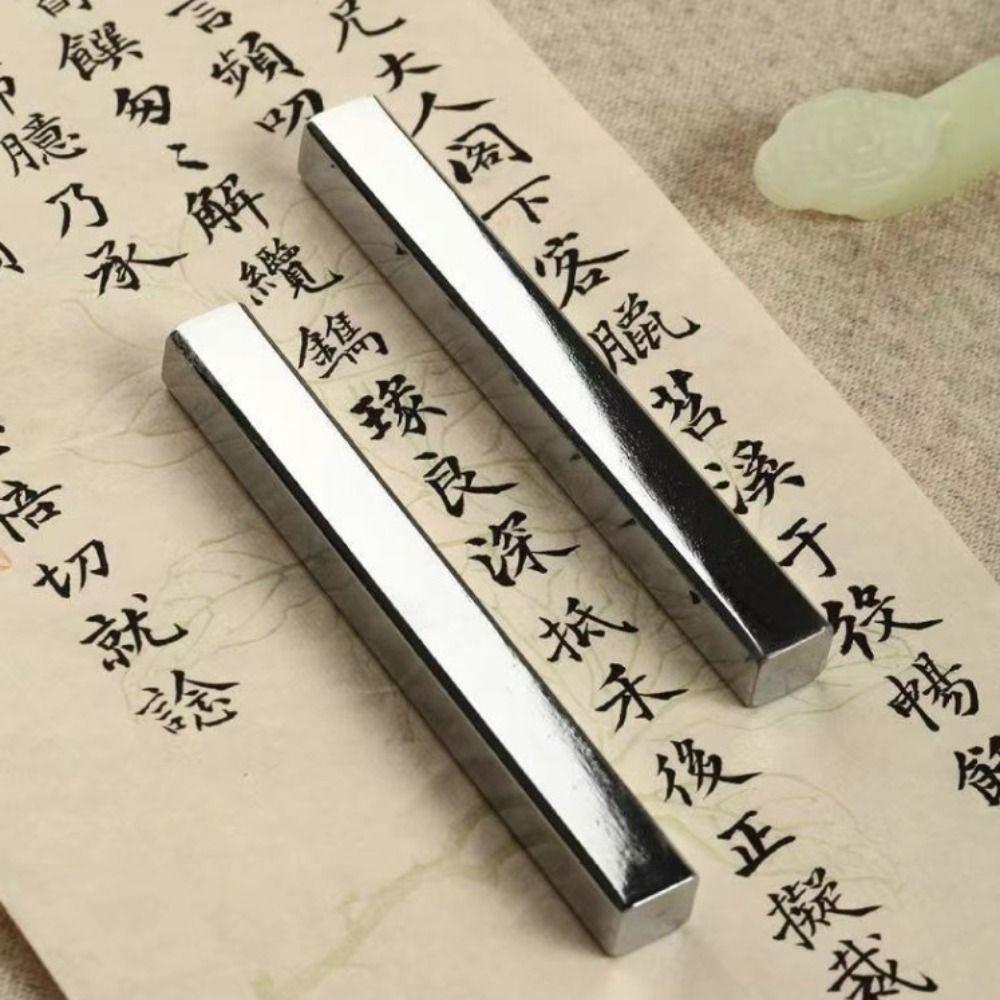 2PCS Retro Iron Paperweights Portable Calligraphy Tool Ancient Chinese Paper Weight  Artist