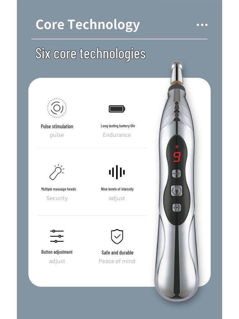Rechargeable Smart Acupoint Massage Pen - Mini Electric Acupressure Stick