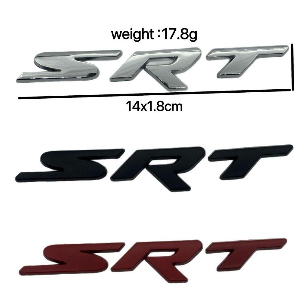 Dodge Crossover SRT Split Metal 3D Zinc Alloy Decorative Stickers