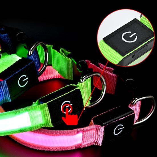 LED Köpek Tasması Şarj Edilebilir Işıklı Köpek Tasması 3 Işık Modu Ayarlanabilir Işıklı Tasma Gece Güvenliği Akşam Yürüyüşleri İçin