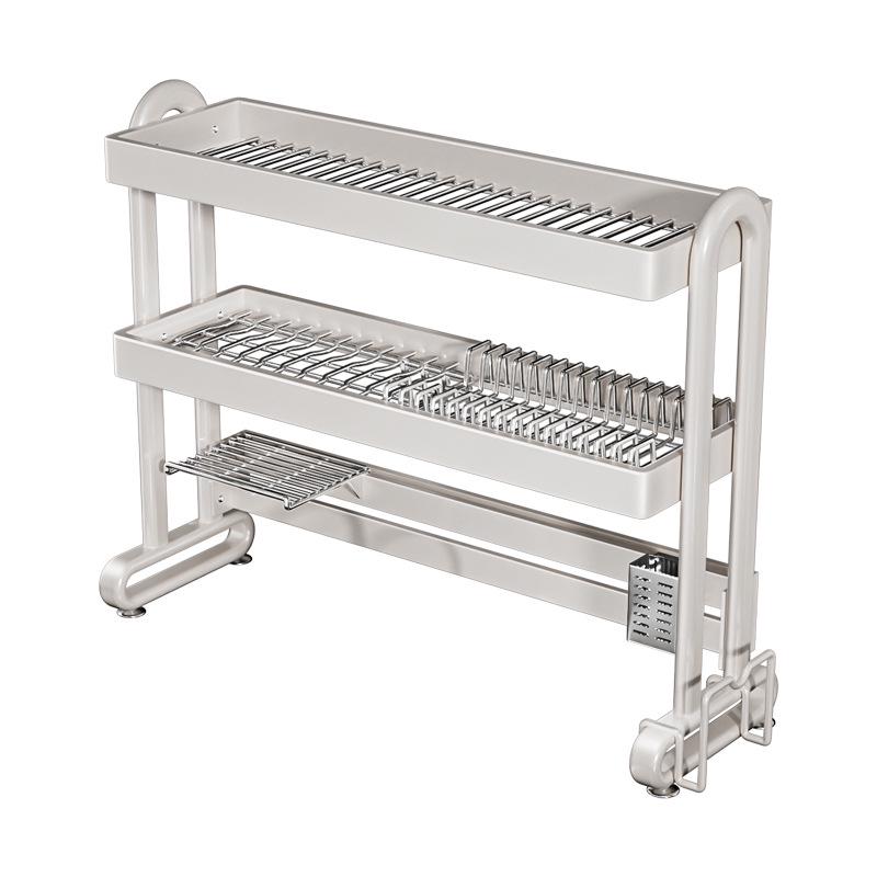 Stainless Steel Multifunctional Kitchen Sink Dish and Bowl Storage Rack
