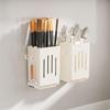 Wall-Mounted Chopstick & Cutlery Holder: Punch-Free Kitchen Organizer and Storage Rack.
