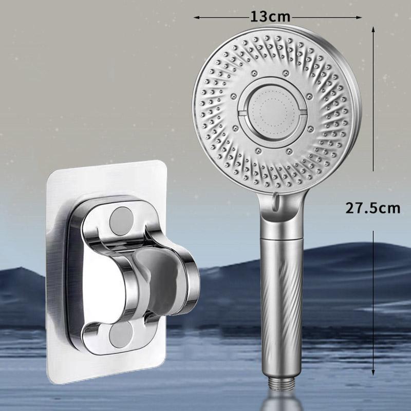 5-speed boost filter rain shower large panel handheld shower head bathroom accessories super strong