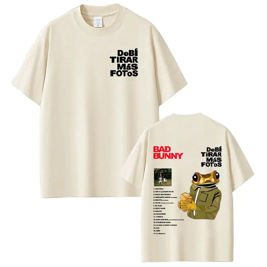 

Rapper Bad Bunny Debi Tirar Mas Fotos DTMF T Shirts Unisexs Women Clothing Fashion Harajuku Tshirt Cotton Short Sleeve Tshirts S