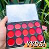 15-Color Non-Fading Lipstick & Gloss Palette - Portable Makeup Set for Kids' Stage Performances