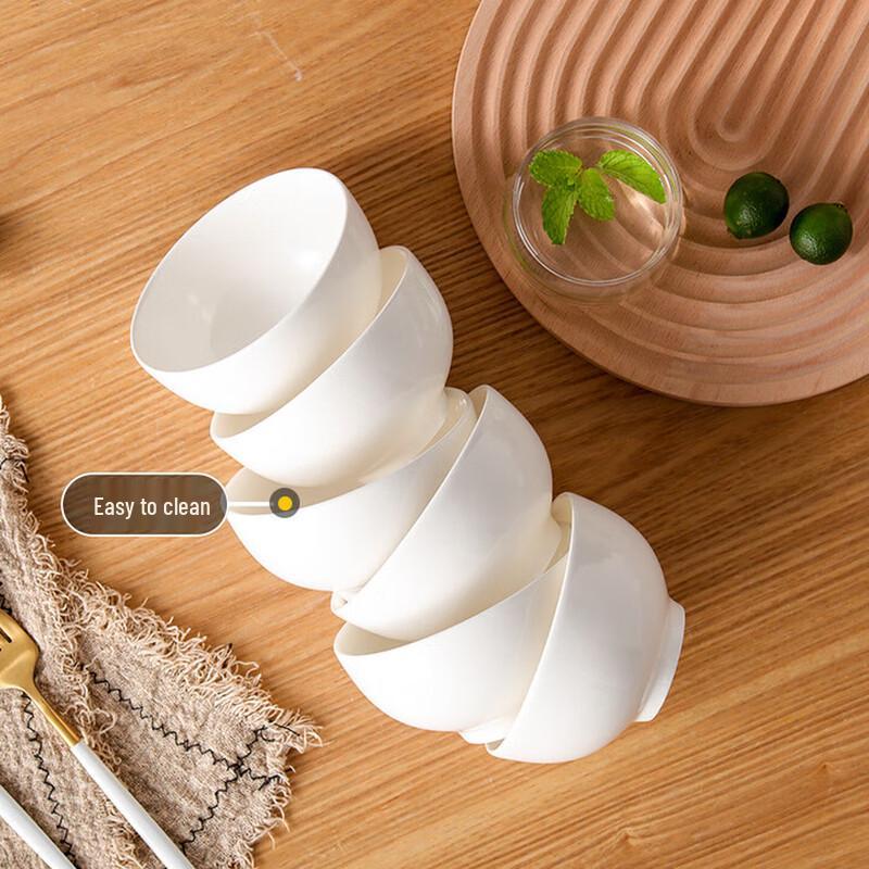 4,5-Zoll Haushalts-Reisschüsseln aus Glas - 10er-Set