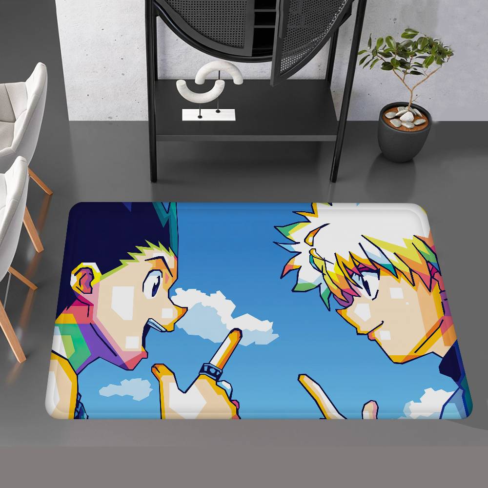Fantasy Comic Hunter X Hunter Floor Mat Rectangle Anti-slip Home Soft Badmat Front Door Indoor Outdoor Mat Welcome Doormat