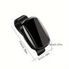 1pc YALIS Car Glasses Holder - Oval Durable ABS Resin, Easy Installation Suitable for All Models, Premium Fashion Glasses Clip