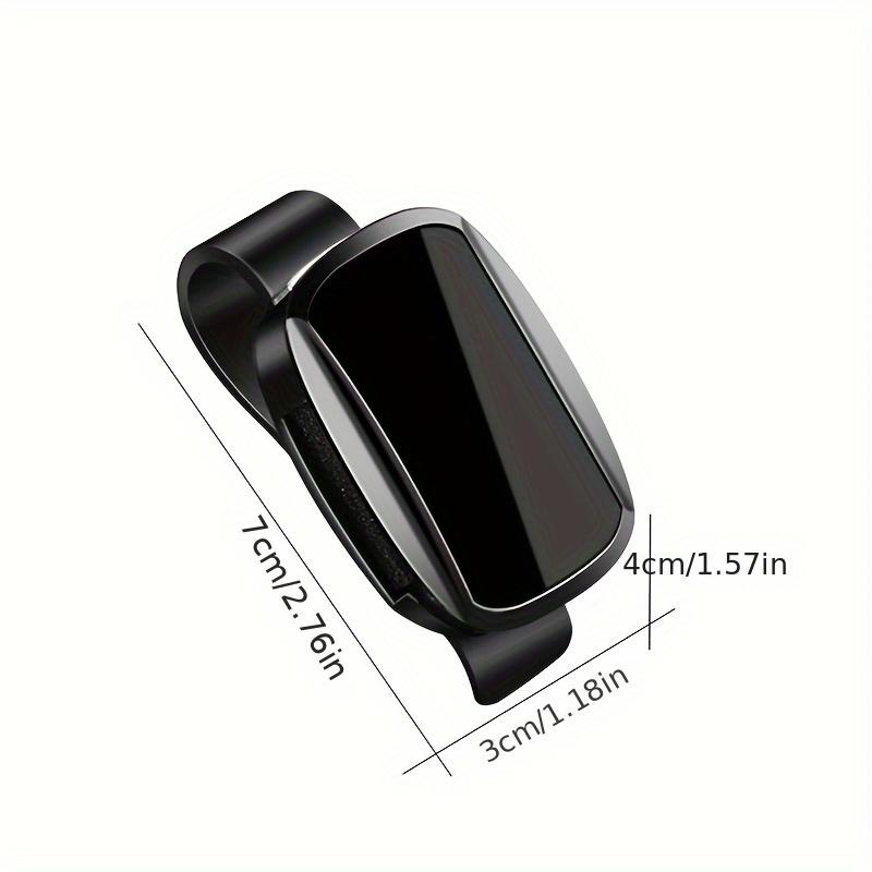 1pc YALIS Car Glasses Holder - Oval Durable ABS Resin, Easy Installation Suitable for All Models, Premium Fashion Glasses Clip