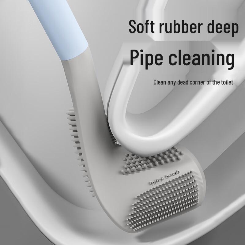 BaiJiaHaoShi Golf Style Silicone Toilet Cleaning Brush