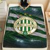 1 Stück Ferencv Rosi Torna Club Fahne Benutzerdefinierter Name Gemustert Flanell Decke Geeignet für Alle Jahreszeiten Für Heimdeko Wärme Und Komfort Geschenke Feiertagsgeschenk