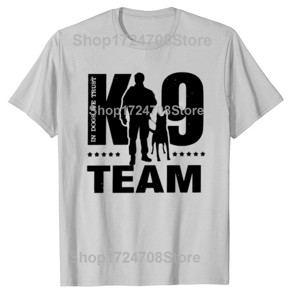 Funny K9 Team K9 Unit Malinois T Shirts Graphic Cotton Streetwear Short Sleeve Birthday Gifts Summer Belgian Dog T-shirt Men