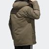Adidas Originals Trefoil Casual Sports Windproof Warm Hooded Down Jacket Men Outerwear Brown FL1418