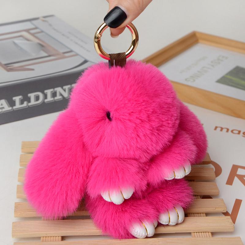 14CM Coniglio Peluche Carino e Soffice Pompon di Peluche Coniglietto su Borsa Portachiavi per Auto Gioiello Femminile Bambole per Feste Fascino per Borsa Regalo Ragazze