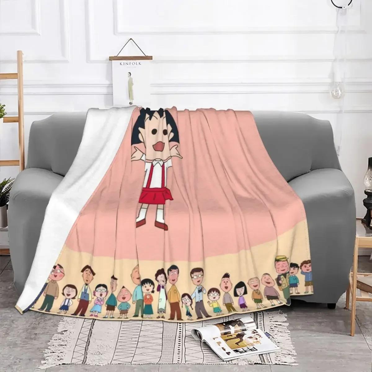 

Chibi Maruko Chan-Manta de forro Polar Para Niña, текстильный декор, транспирабельный, ультрамягкий, ropa de cama de viaje 30x40in