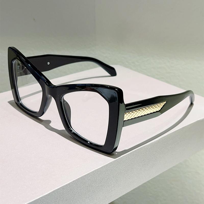 Oversized Butterfly Shaped Glasses Women  New Fashion Blue Light Blocking Optical Frames Cute Candy Color Rim Eyewear