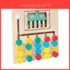 Wooden Color Bead Moving Game For Toddler Cognitive Development And Hand Eye Coordination