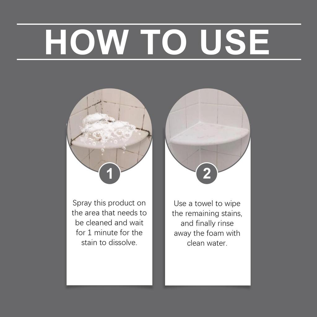 Stain Removing Foam Cleaner Clean Bathroom Kitchen Countertops Floors Wood Multi-Surface Cleaner