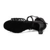 Satin Latein Tanzschuhe für Damen Mädchen Weiche Sohle Damen Tango Salsa Ballsaal Party Tanzschuhe Indoor Absatz 5.5cm