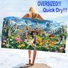 Digimon Print Beach Towel, Large Soft Quick Dry Towel for Beach Camping Swimming